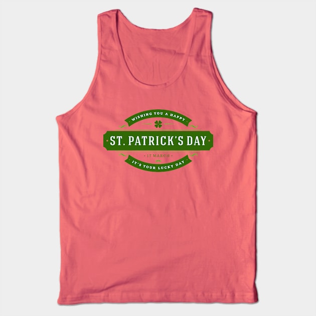 St. Patrick's Day March 17 Tank Top by CoffeeandTeas